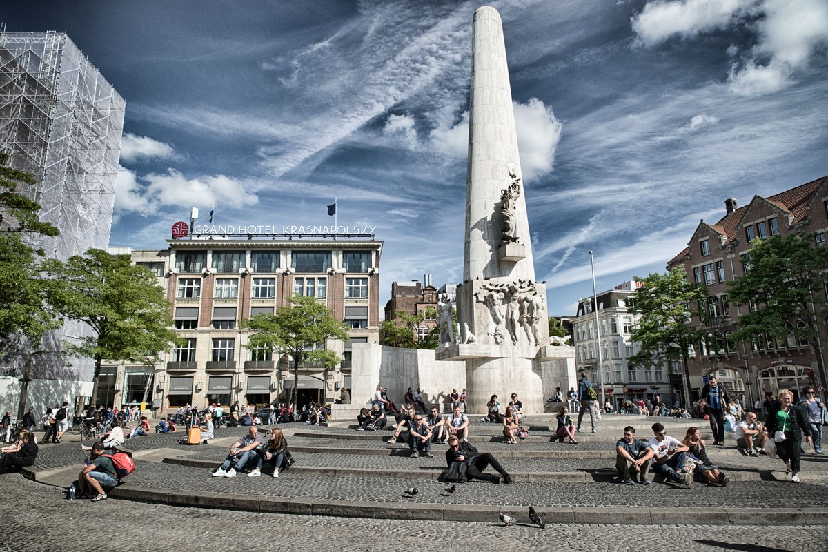 National Monument on Dam Square in Amsterdam