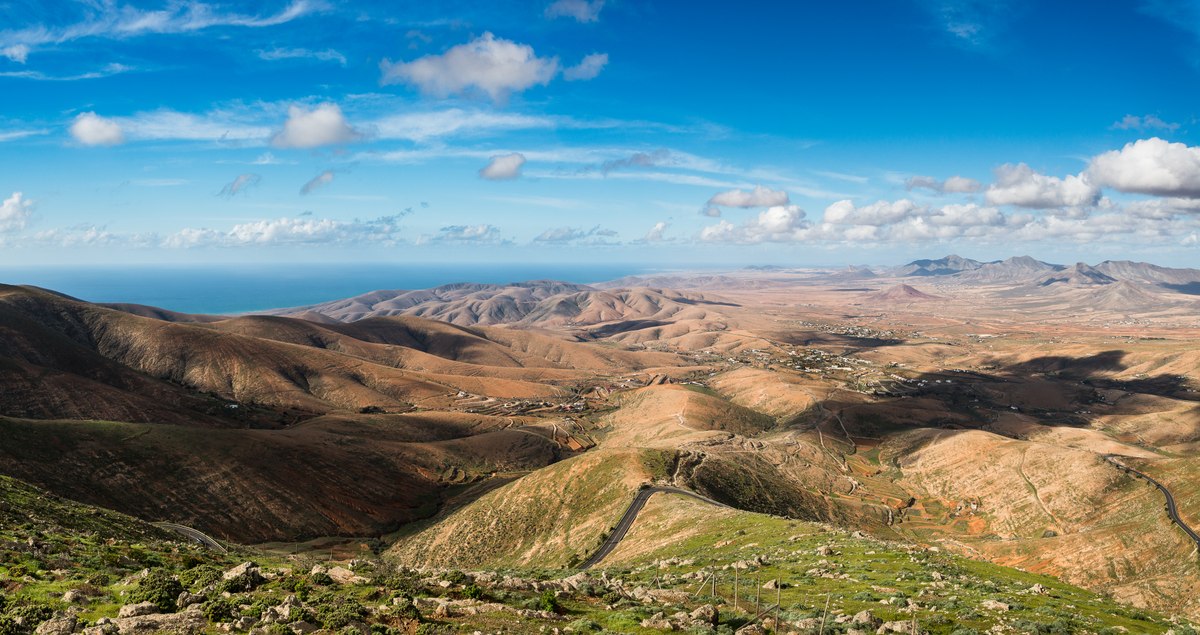 Fuerteventura hills panorama