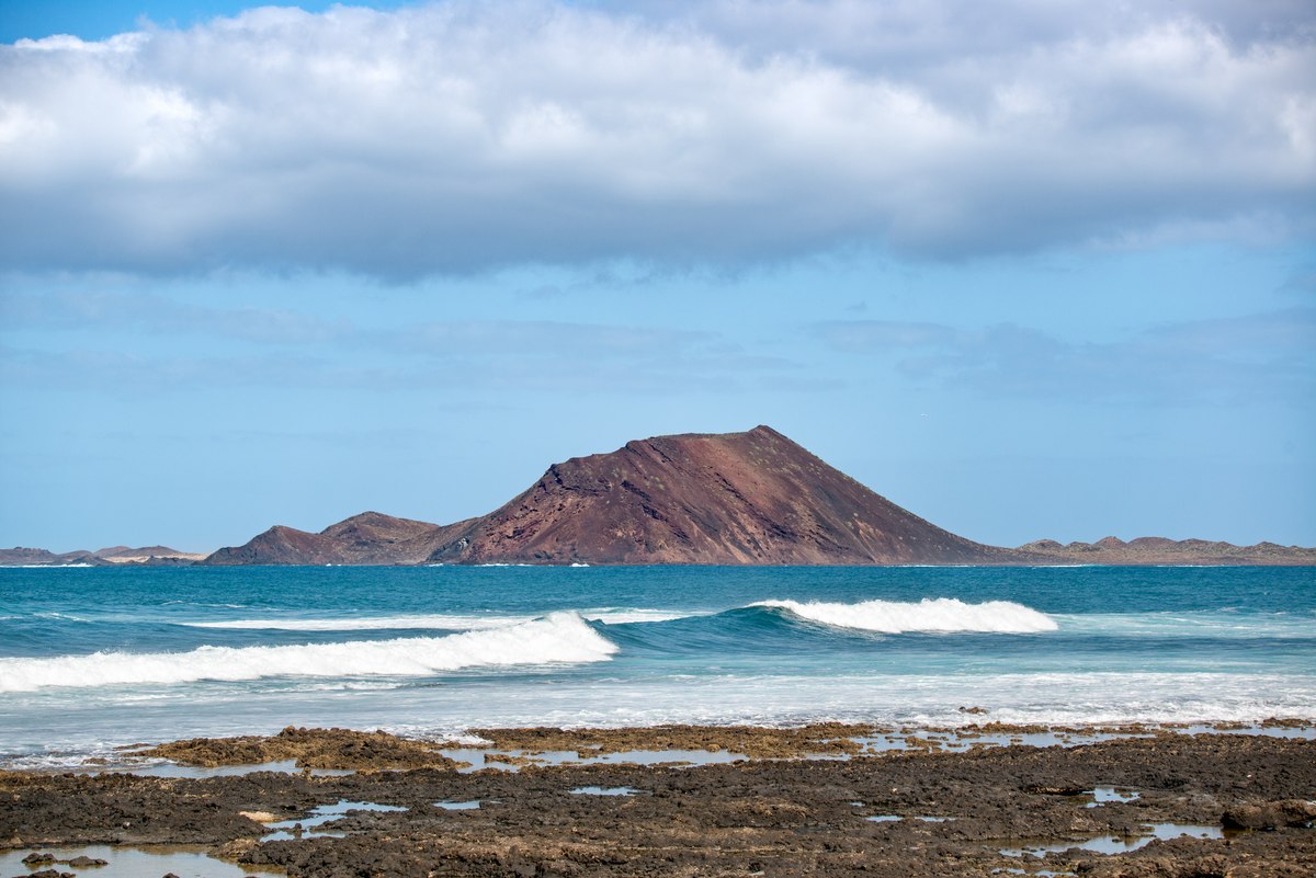 Rock in the ocean