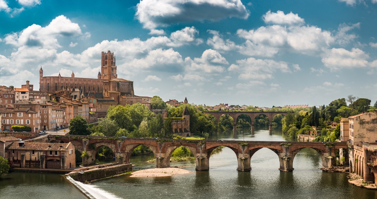 Albi Bridge and Cathedral