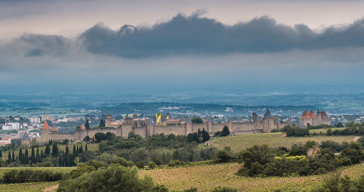 Carcassonne far away view