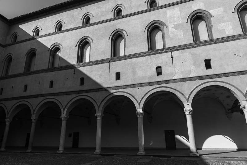 Sforza Castle arches, Milan