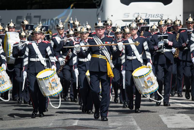 Military parade in Stockholm