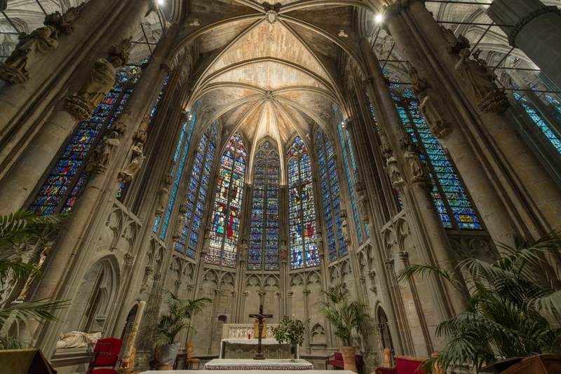 Inside the Carcassonne Cathedral