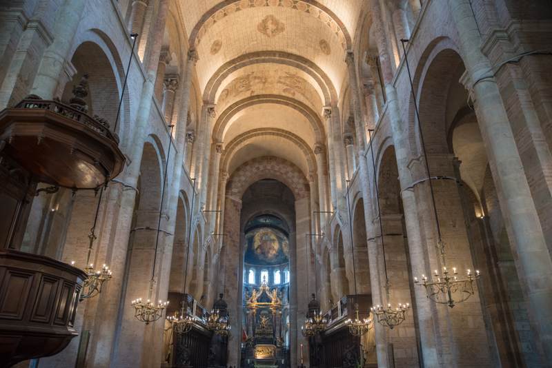 Inside the Toulouse Cathedral