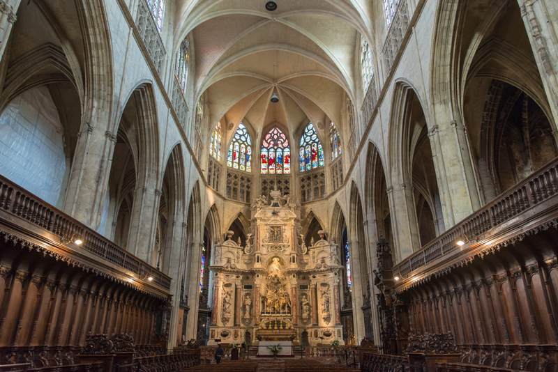 Inside the Toulouse Cathedral